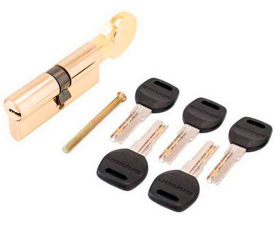 Цилиндр Аллюр HD FG 90-5К BP латунь перф. кл/верт.