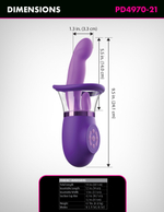 Вибратор c тройной стимуляцией Ultimate Pleasure Pro Plus 497012PD