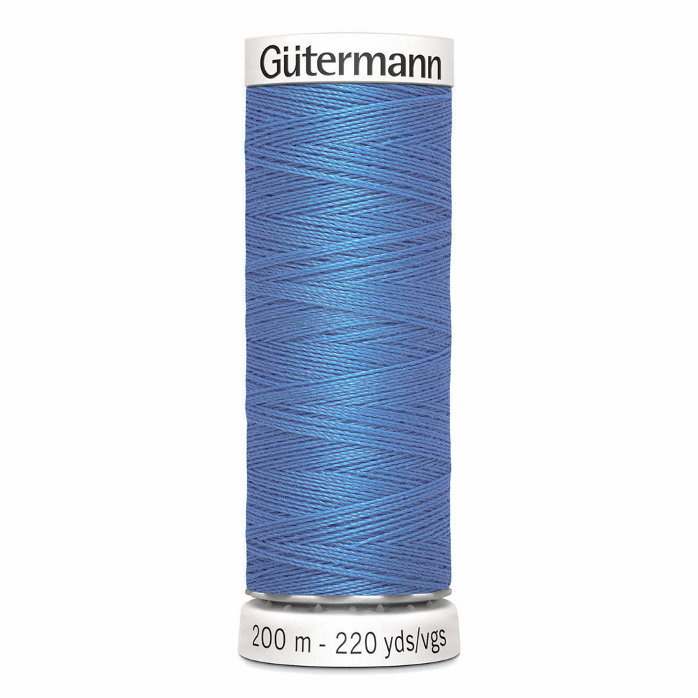 01 Нить Sew-All 100/200 м для всех материалов, 100% полиэстер Gutermann 748277 (278 небесно-голубой)