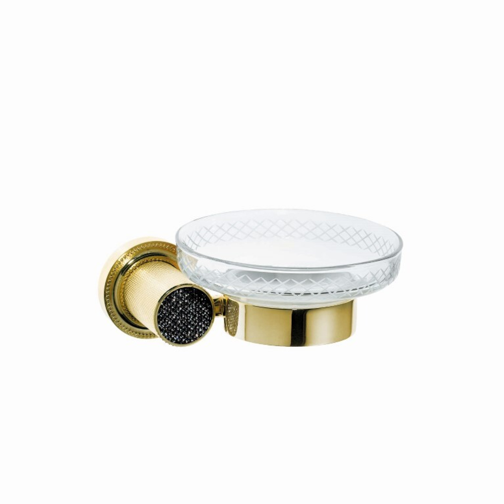 Boheme Мыльница настенная ROYALE CRISTAL BLACK GOLD
