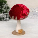 Фигурка новогодняя «Сказочный грибочек» 17*16*26 см, Бордовый