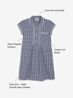 Платье школьное для девочки Next 819-799, Черный, Белый