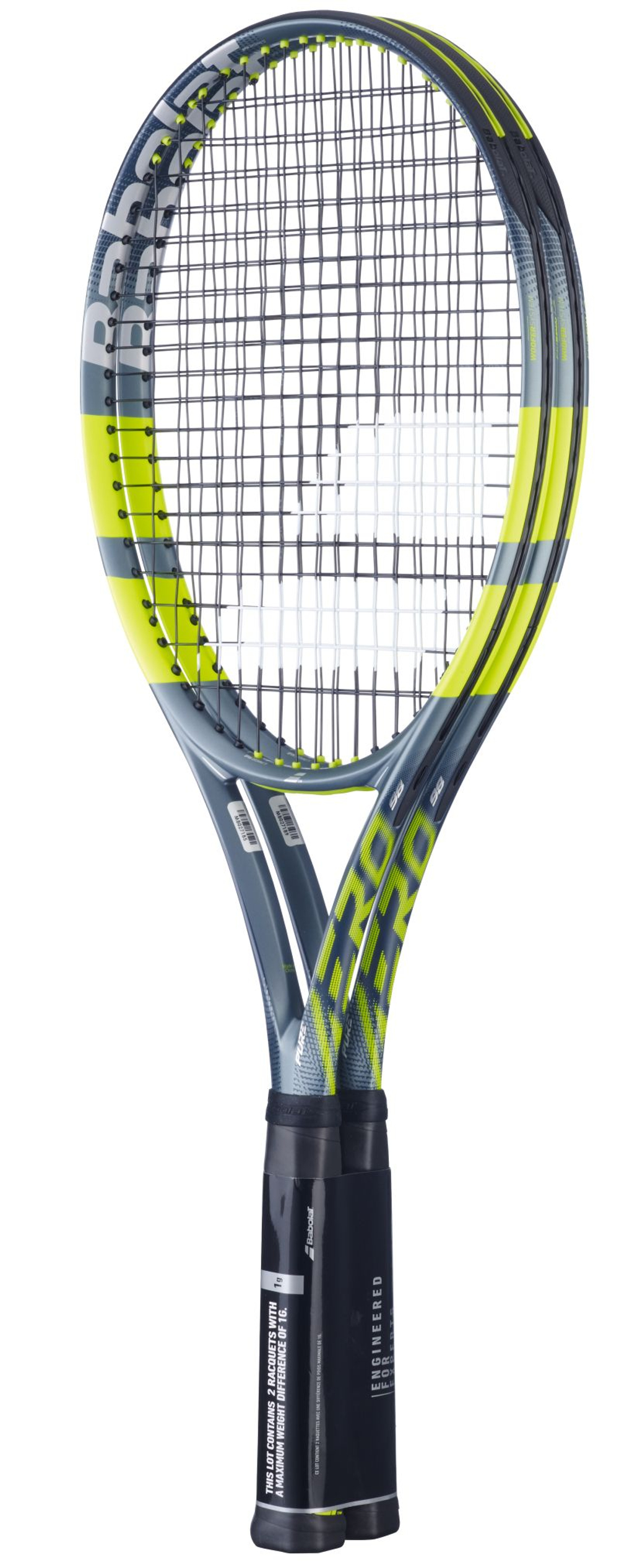 Теннисная ракетка Babolat Pure Aero 98 Gen-9 2-Pack - metallic dark forest/yellow