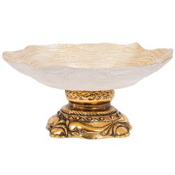 Фруктовница-конфетница Флора Бронза