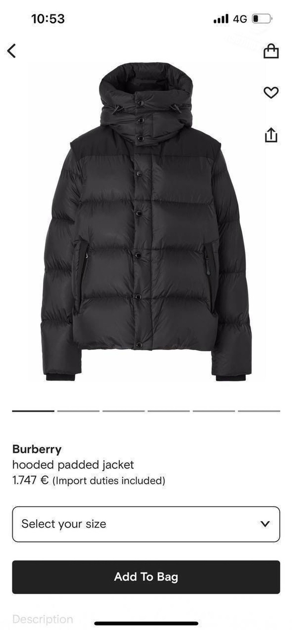 Пуховик трансформер Burberry