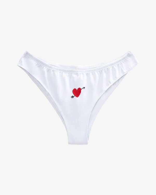 Хлопковые трусики «Heart» Белые - фото 1