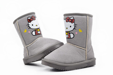 Угги детские с принтом Hello Kitty
