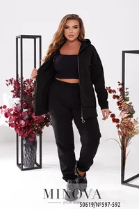 Костюм 597-592-черный Minova