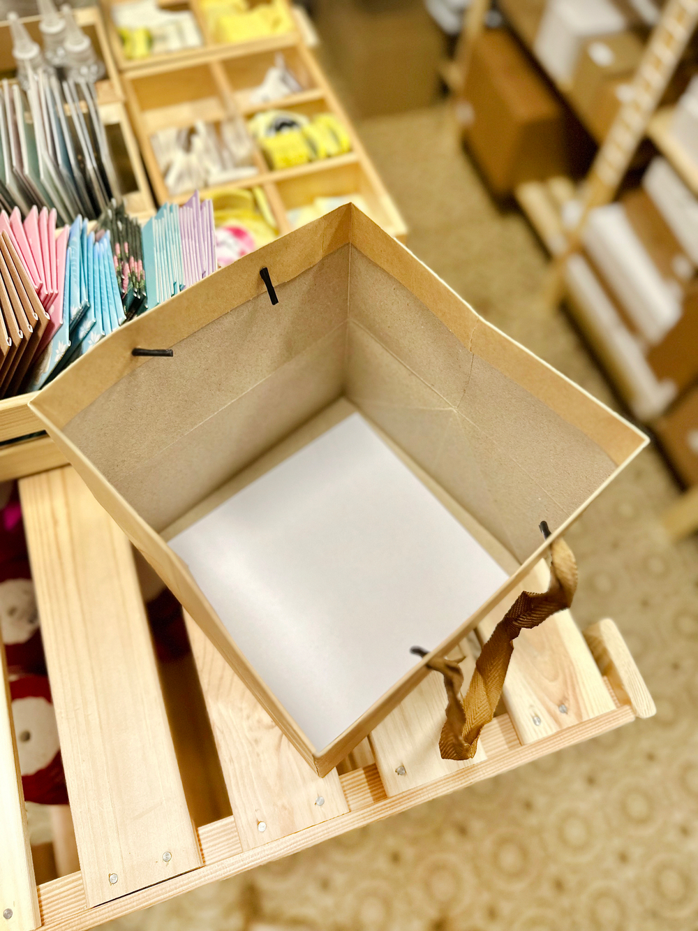 Пакет плотный под торт, крафт 20 х 20 х 20 см