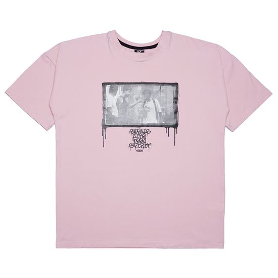 Футболка HOOK «Детки» оверсайз розовый