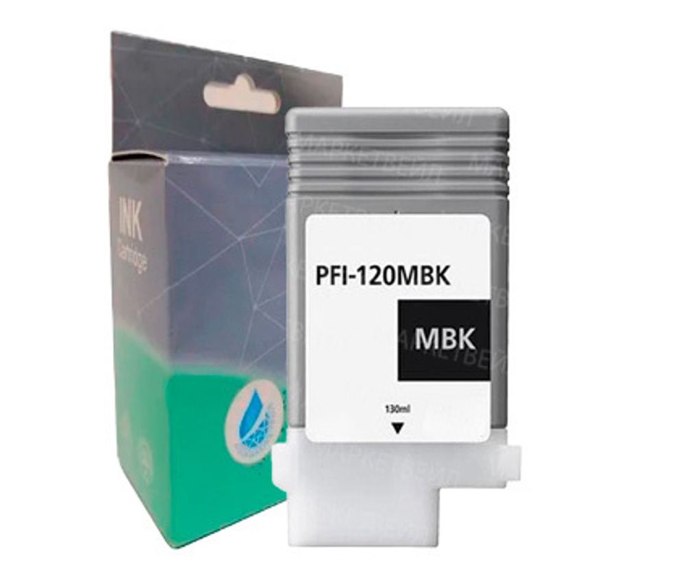 Картридж AQ, аналог Canon PFI-120MBK для imagePROGRAF TM-200/TM-205/TM-300/TM-305 Matte Black