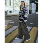 Брюки широкие БИЧ Бархатистые Тёмно-Серые