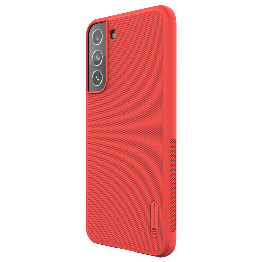Чехол красного цвета от Nillkin для Samsung Galaxy S22+ Плюс, серия Super Frosted Shield Pro