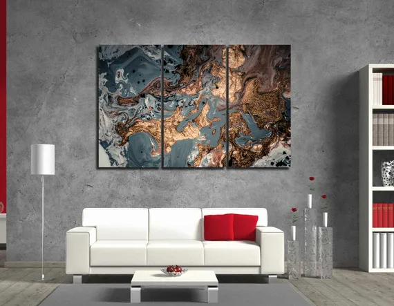 Модульная картина "Абстрактная живопись"