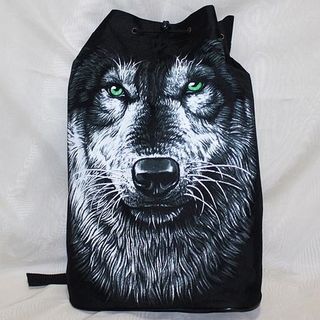 Торба Волк зеленые глаза