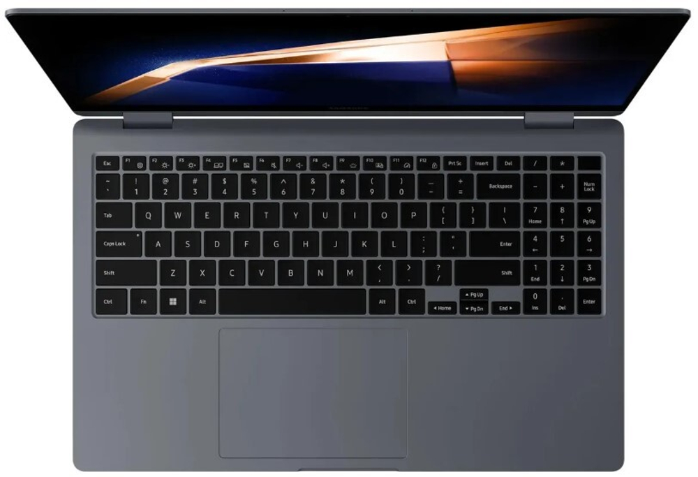 Ноутбук  Samsung Galaxy Book4 360 15 ", Core 7, 16 Гб RAM, 512 Гб SSD, Iris Xe Graphics, Серый
