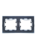 BRITE Рамка 2-местная IP44 РУ-2-БрТБ-44 темная бронза IEK