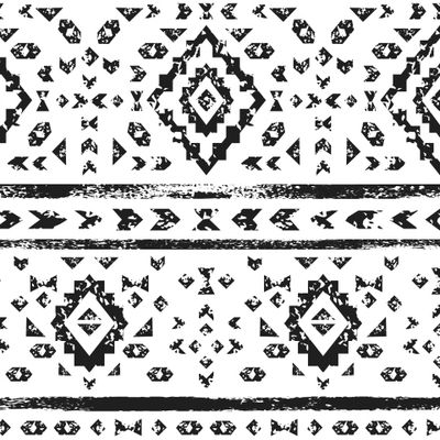 Черно-белый ацтекский потертый