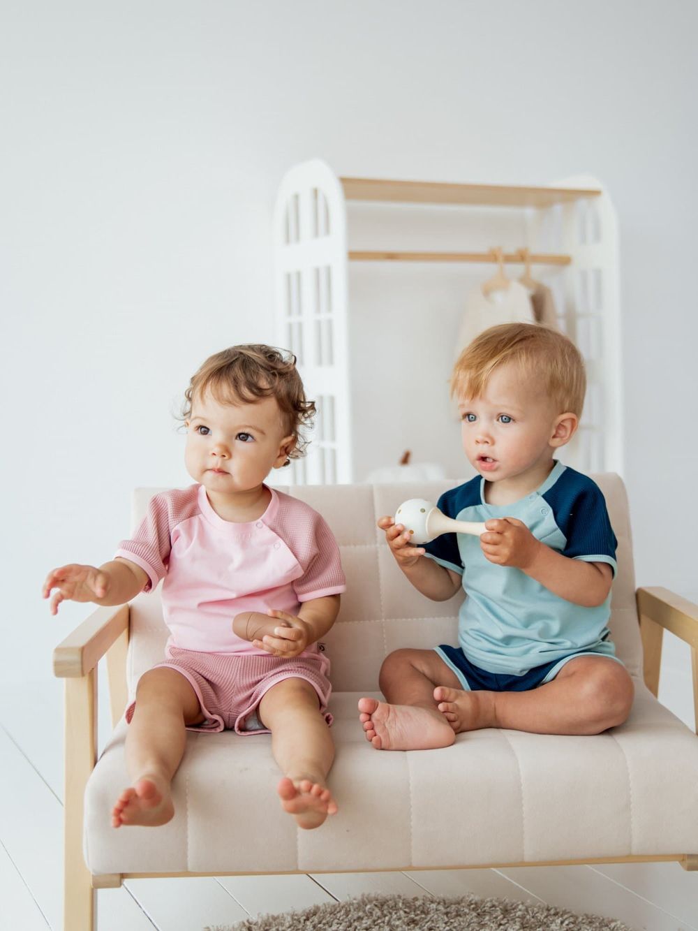 Комплект футболка и шорты "Атлантика" из рифленой ткани 0+