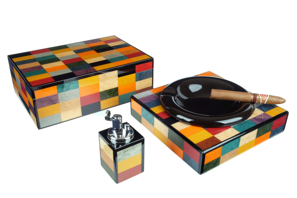 Настольный набор сигарных аксессуаров Mastro de Paja SET-S69-ARL