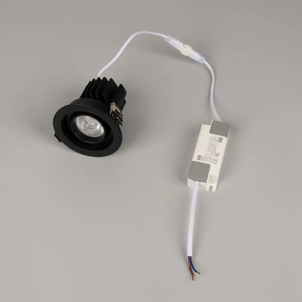 Светильник MS-VORTEX-BUILT-R90-12W Warm3000 (BK-BK, 40 deg, 230V) (Arlight, IP20 Металл, 5 лет) 043481