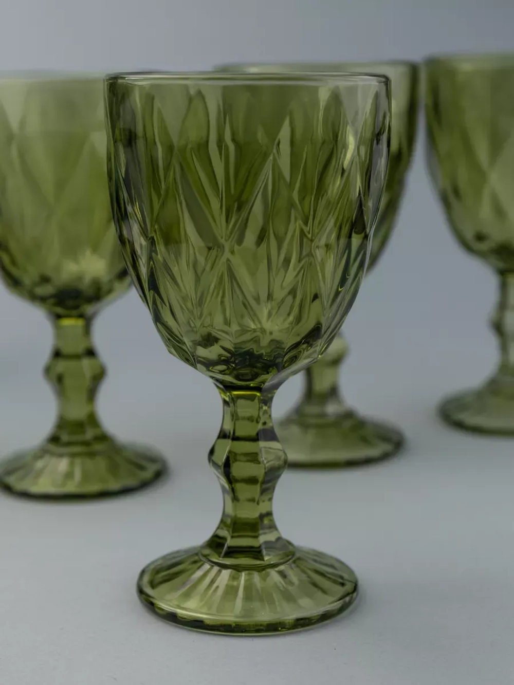 Набор фужеров для вина, 330 мл, 6 шт. зеленый