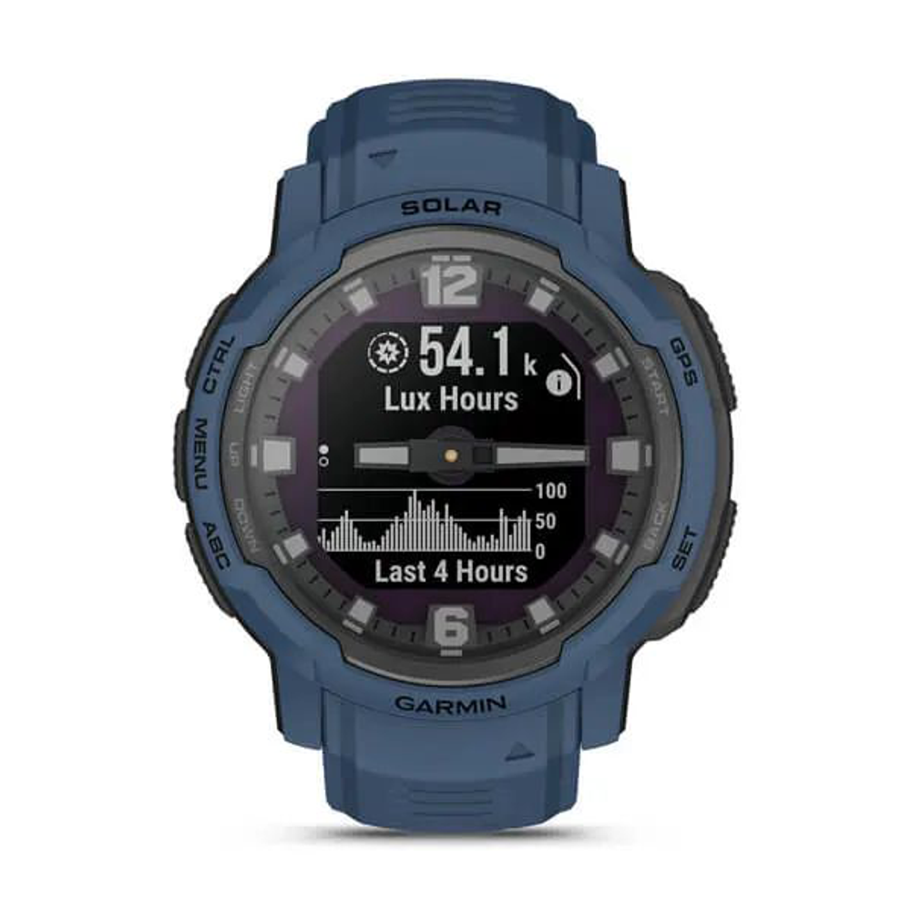 Умные часы Garmin Instinct Crossover Solar 45 мм синий