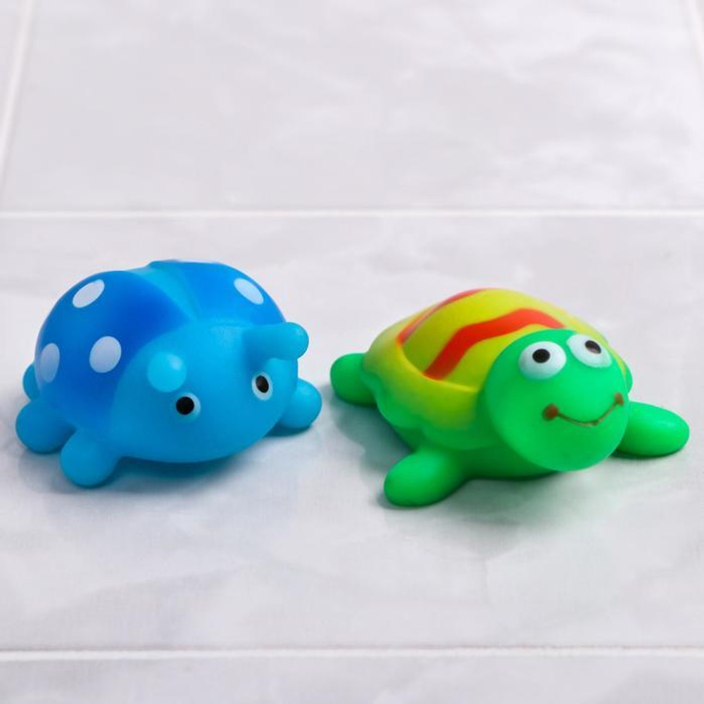 2932016 Набор резиновых игрушек для игры в ванной «Весёлые друзья», 6 шт.