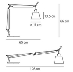 лампа настольная Tolomeo