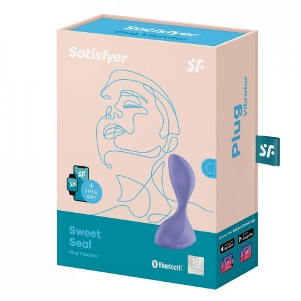 Анальная вибропробка Satisfyer Sweet Seal Connect App лиловая
