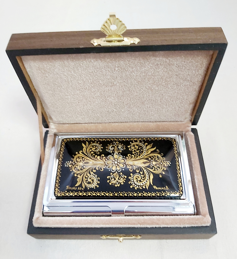 Визитница "Орнамент" №2 (роспись Палех)