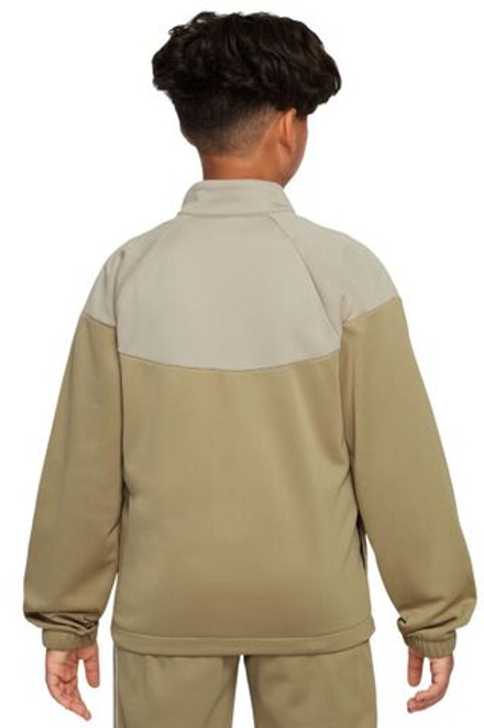 Детский теннисный костюм Nike Kids Dri-Fit Poly Knit Full Zip - parachute beige/desert khaki/white