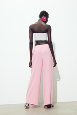 Брюки wide leg из крепа