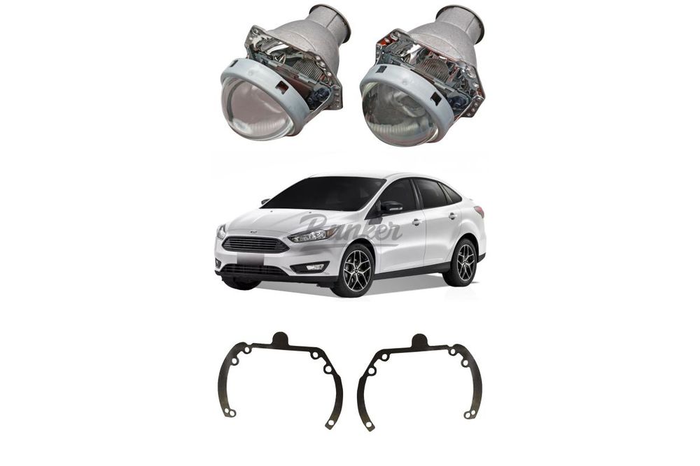 Готовый комплект для замены штатных линз Ford Focus 3 дорестайлинг 2011-2015