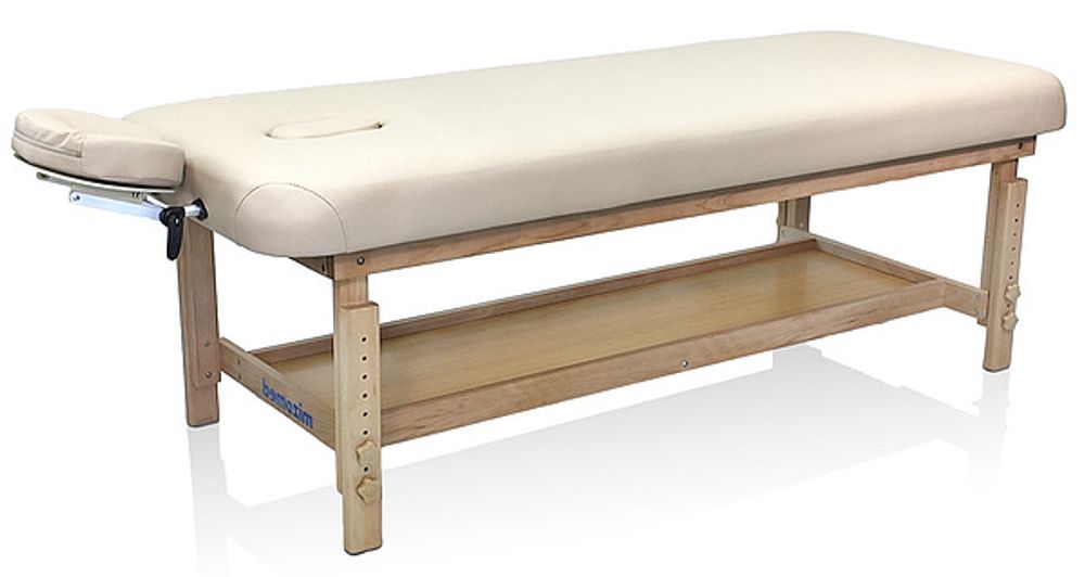 Массажный стол Mizomed Stationary Pro 1, стационарный (бежевый, кофе)