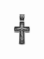 Крест из серебра/Чернение/Архангел Михаил