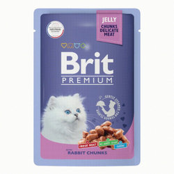 BRIT PREMIUM, Пауч Кролик в желе, 85 гр.