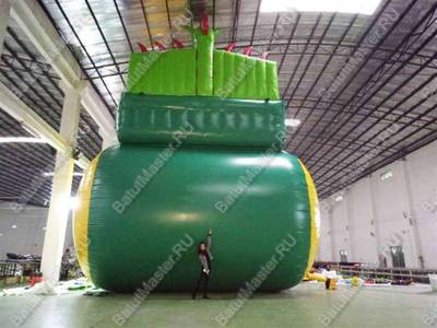 Коммерческий надувной батут-горка "Дракон" 16*8*11 м