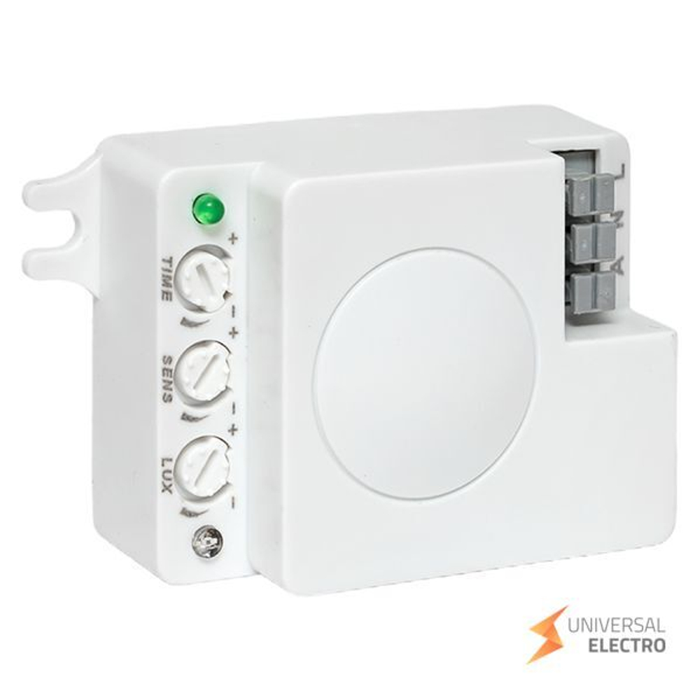 Микроволновый датчик движения белый 1200Вт 360гр, до 10м IP20 MW-706 EKF