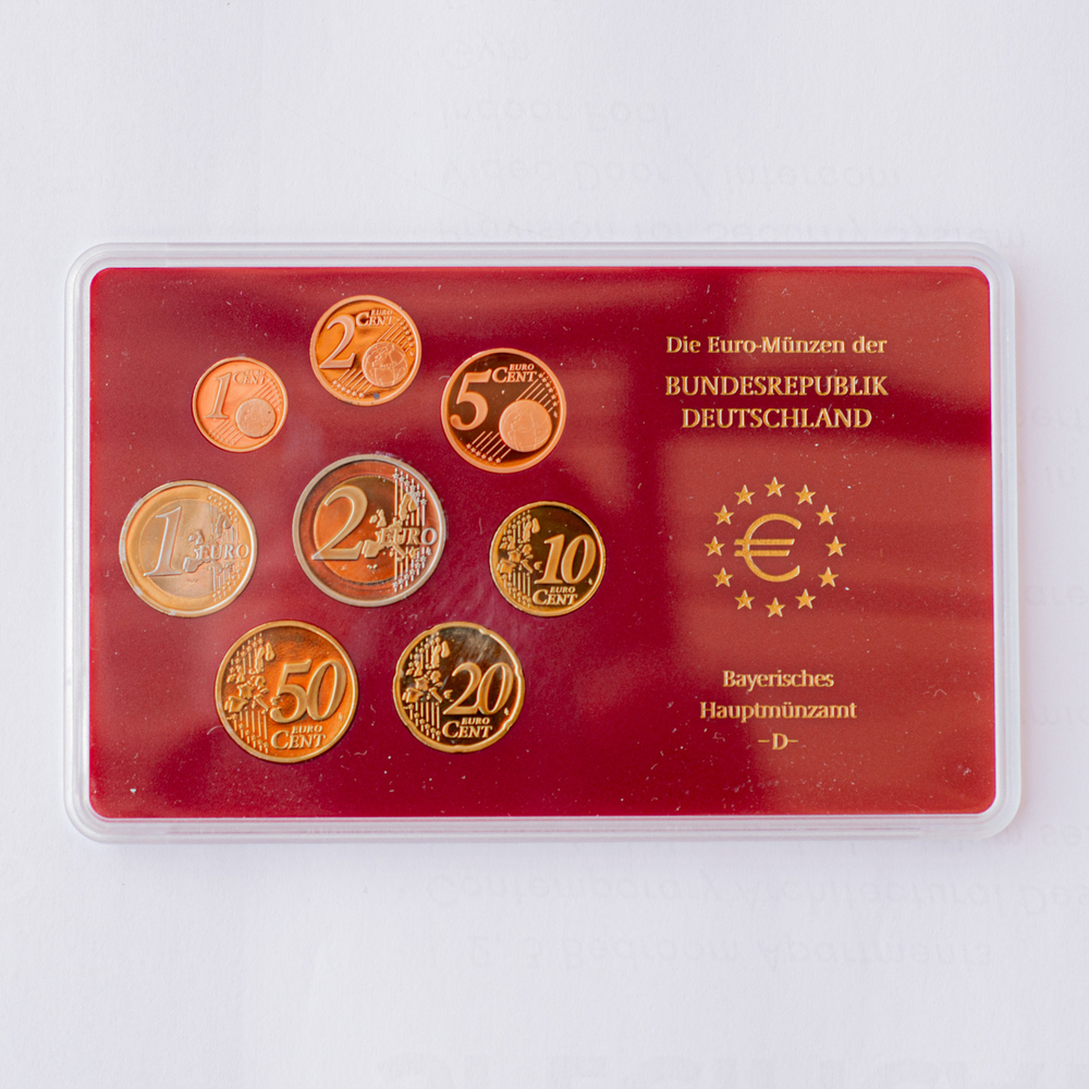 Germany 2002 Proof Coin Sets (A, D, F, G, J)