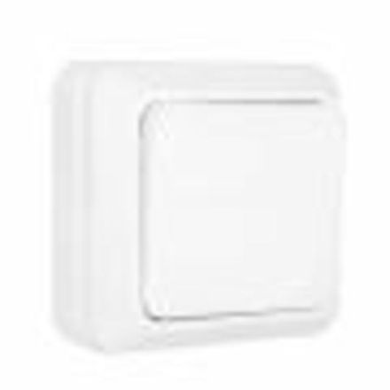 Выключатель одноклавишный "UNIVersal" серия "Олимп", о/у, 10А, 220В, белый (еврослот)