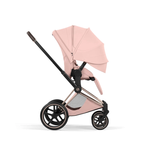 Детская коляска Cybex Priam V Style 2 в 1 Peach Pink на шасси Rosegold