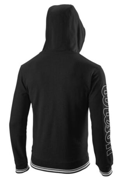 Мужская теннисная кофта Wilson Team II FZ Hoody M - black