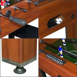 Игровой стол - футбол "Standart" (122x61x78.7 см, коричневый)