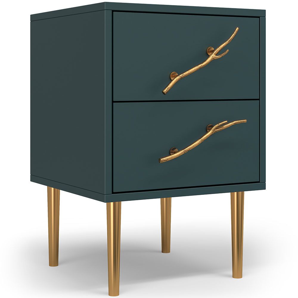 Тумба Арт Колор matte Стайл Голд Зеленый бирюзовый матовый