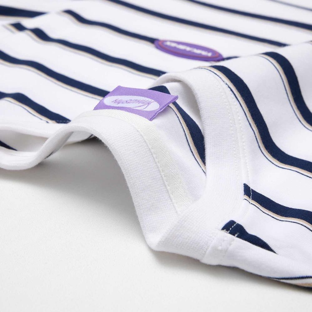 Футболка YMKASHIX Nineties Бело-Темно-Синяя