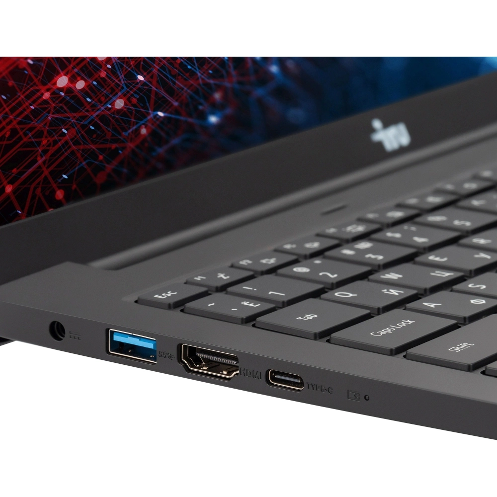Ноутбук IRU Strato 15ALID4 Core i5 13420H 16Gb SSD512Gb Intel UHD Graphics 15.6" IPS FHD (1920x1080) Windows 11 Pro black WiFi BT Cam 6000mAh (2168028)