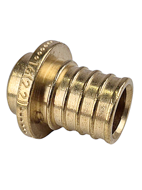 Заглушка аксиальная, латунь,16, желтый, RTP (600/10)