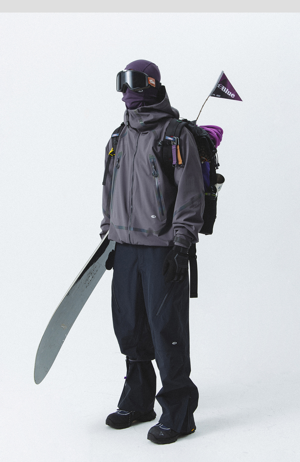 Куртка Nothomme Blue "Lightbringer" Outdoor Mountaineering Reflective Waterproof and Protective Triple-Defense Jacket