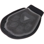 Варежка для мытья и вычесывания животных «ПРЕМИУМ - МОЙ БРО», цвет серый/черный, 16*23см (лейбл)